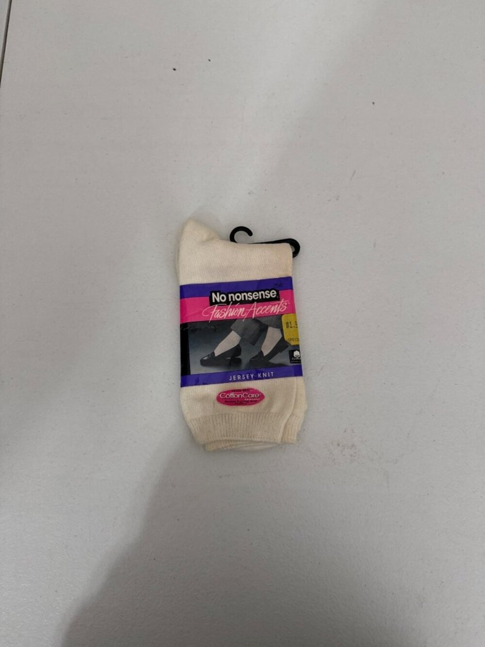 Vintage Socks No Nonsense Fashion Accents Jersey Knit Cotton Womens Size 9-11